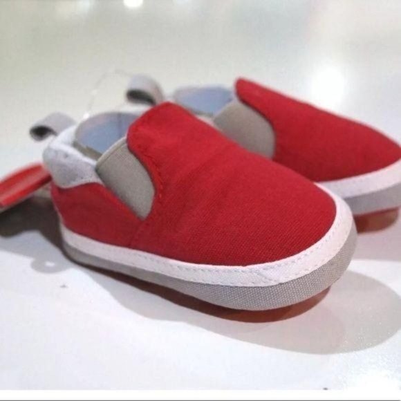 Quicksilver Red Baby Boy Slip on Sneakers - Picture 1 of 6